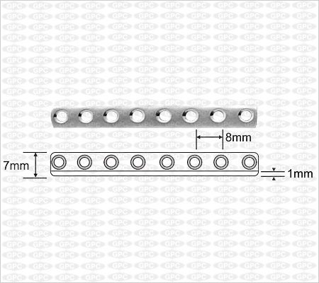 Quarter Tubular Plate, 2.7 mm