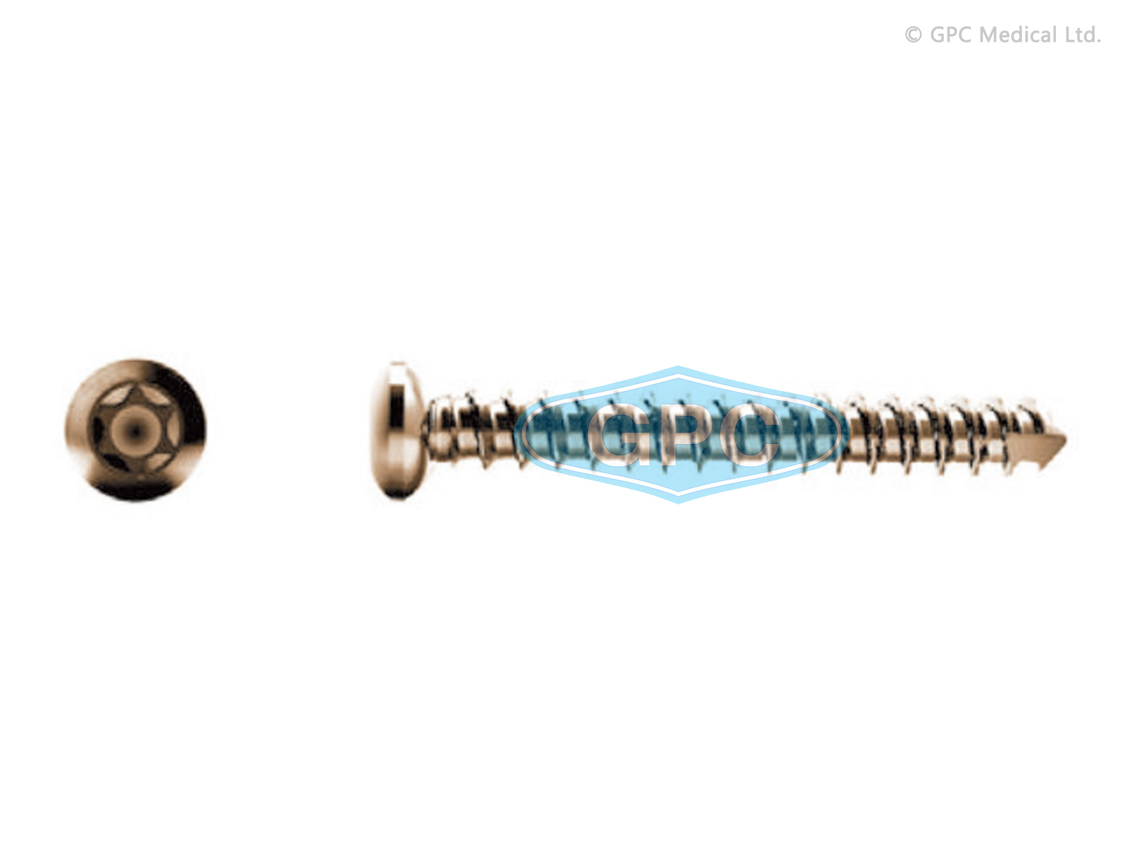 Self Tapping Cortex Screw, 2.7 mm Stardrive