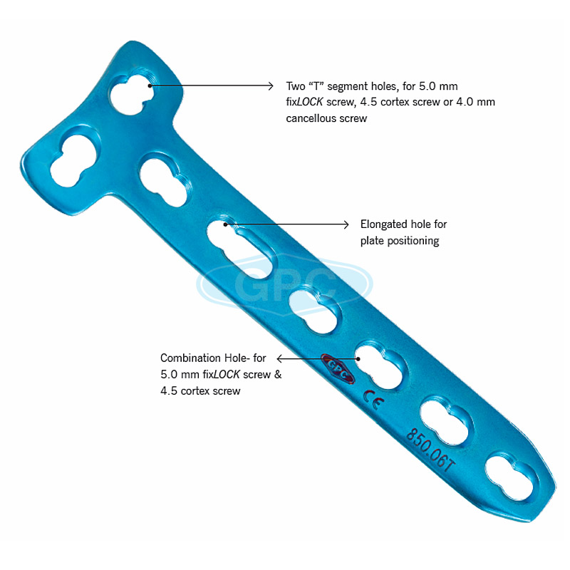 fixLOCK T-Plate, 4.5 mm