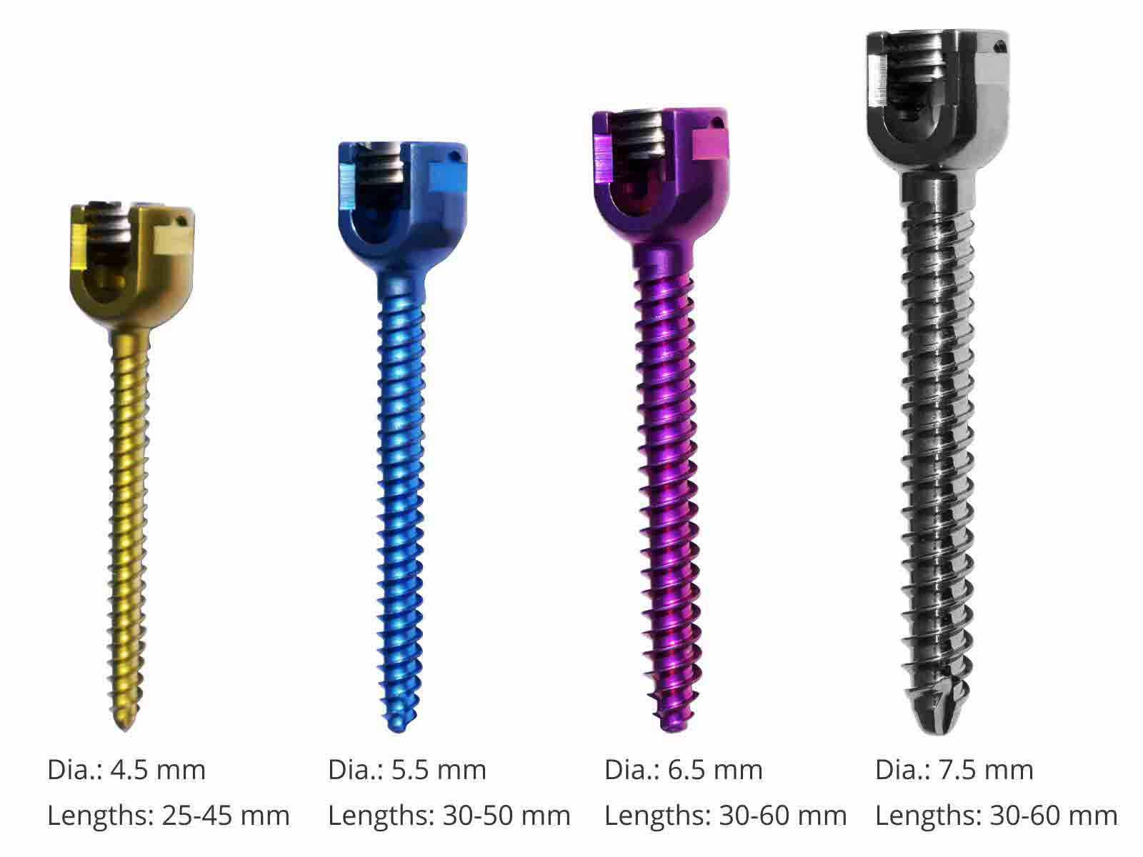 Monoaxial Pedicle Screws