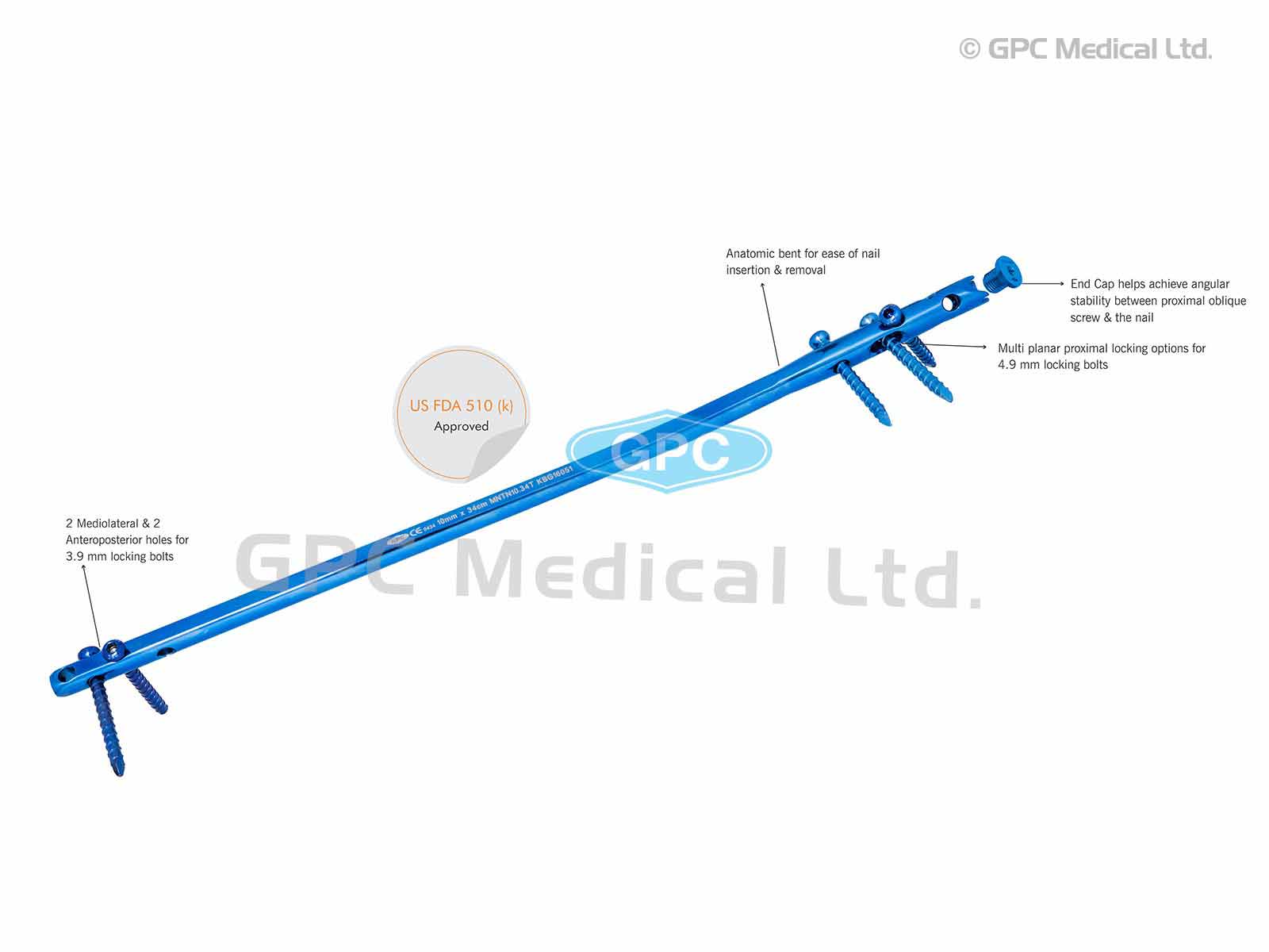 Multiangle Locking Tibia Nail