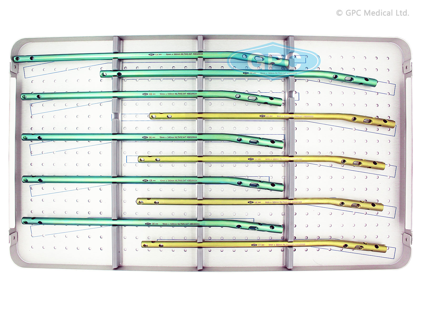 Instrument Set for intra<em>HEAL</em> Multi Angle Tibial Nail