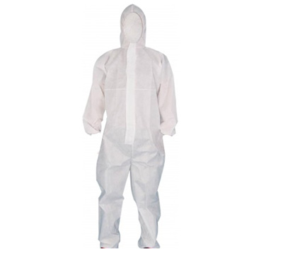 Disposable SMS coverall with hood